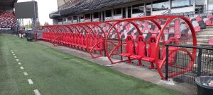 Abris de touche VIP au Stade Brestois